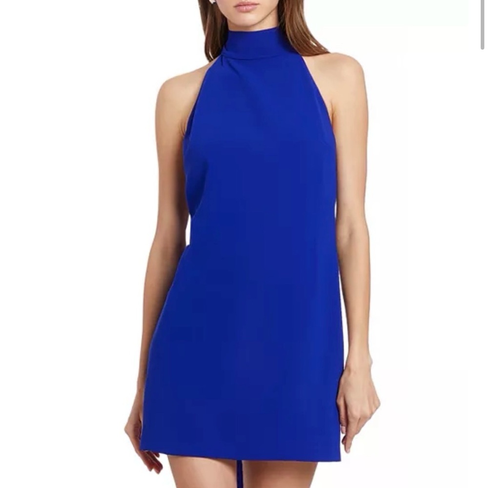 Elegant Blue Amanda Uprichard Halter Dress
